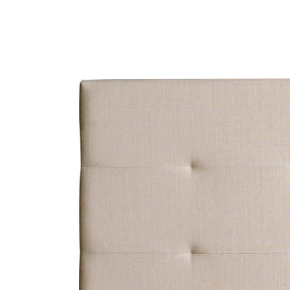 Respaldo Plaza y media tela natural - Beige