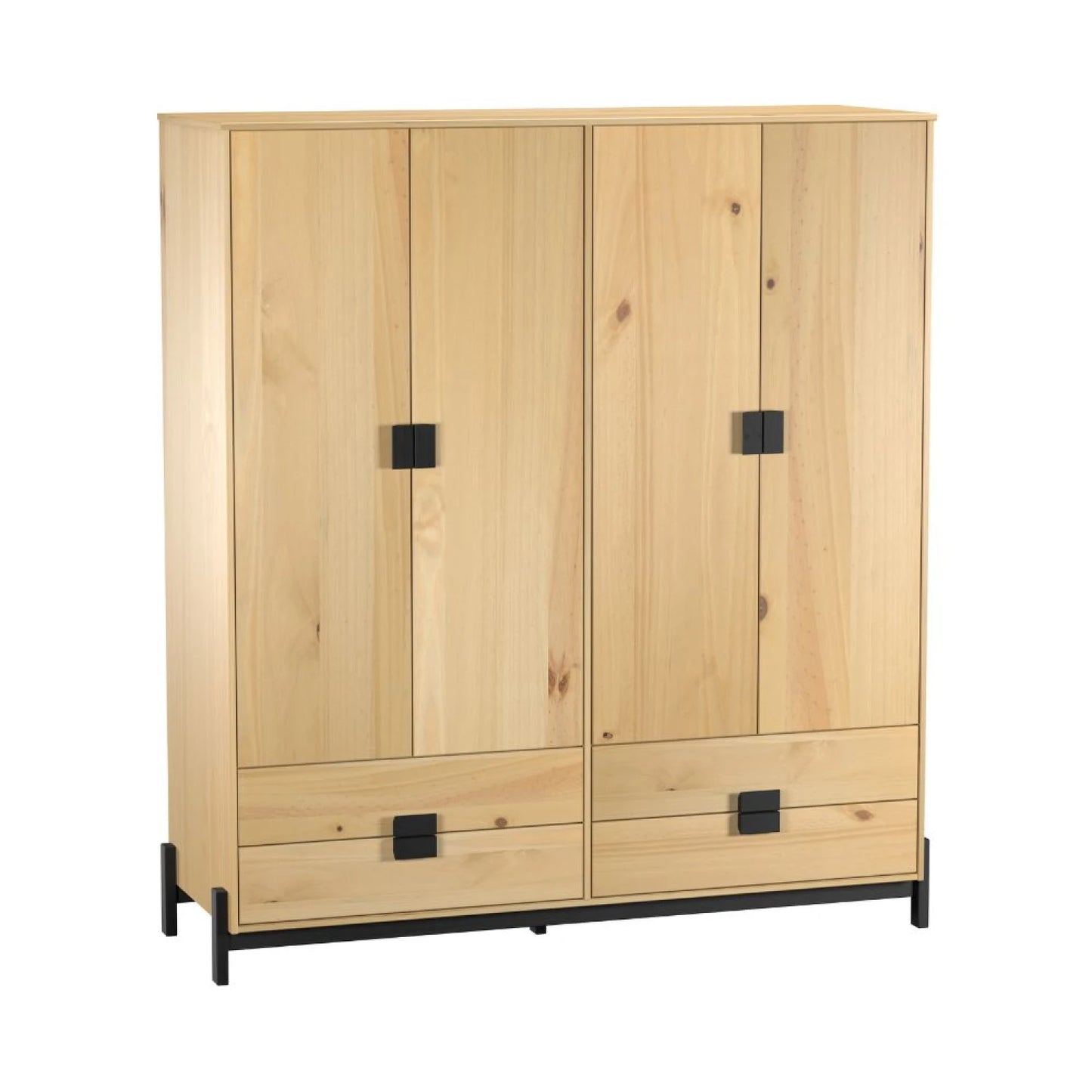 Ropero 4 puertas 4 cajones Linea Alla