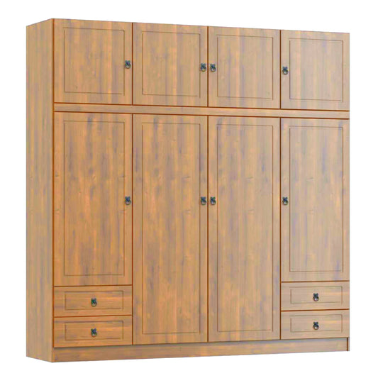 Ropero 8 puertas 4 cajones Linea Naturale