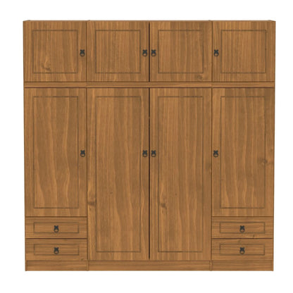 Ropero 8 puertas 4 cajones Linea Naturale