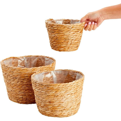 Set de 3 canastos Seagrass - Marron