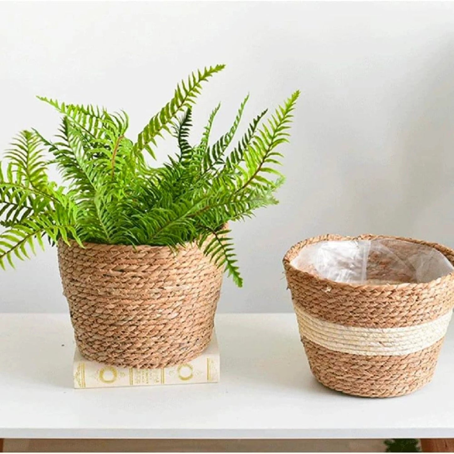 Set de 3 canastos Seagrass - Marron