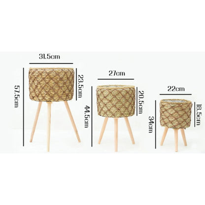 Set de 3 macetas Flora