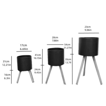 Set de macetas Concret - Gris