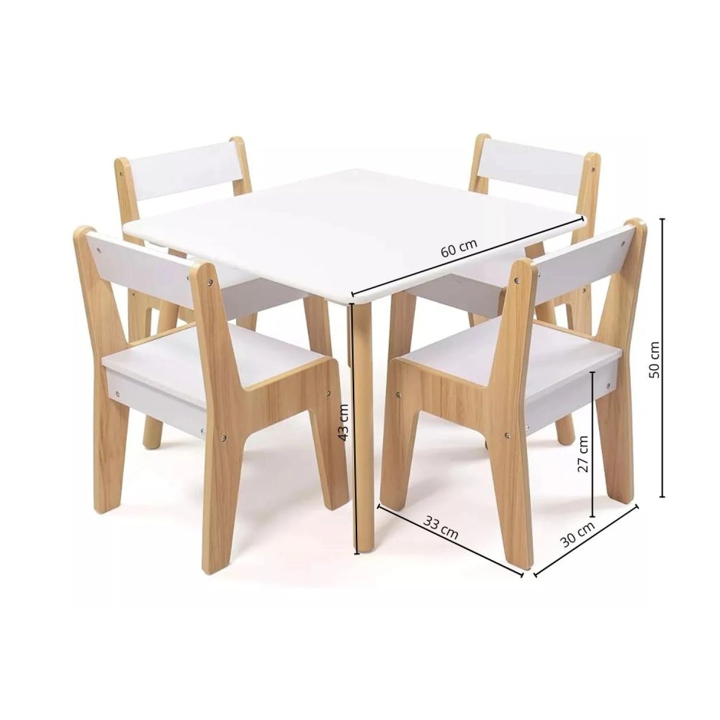 Set de Mesa + 4 sillas infantil Teddy