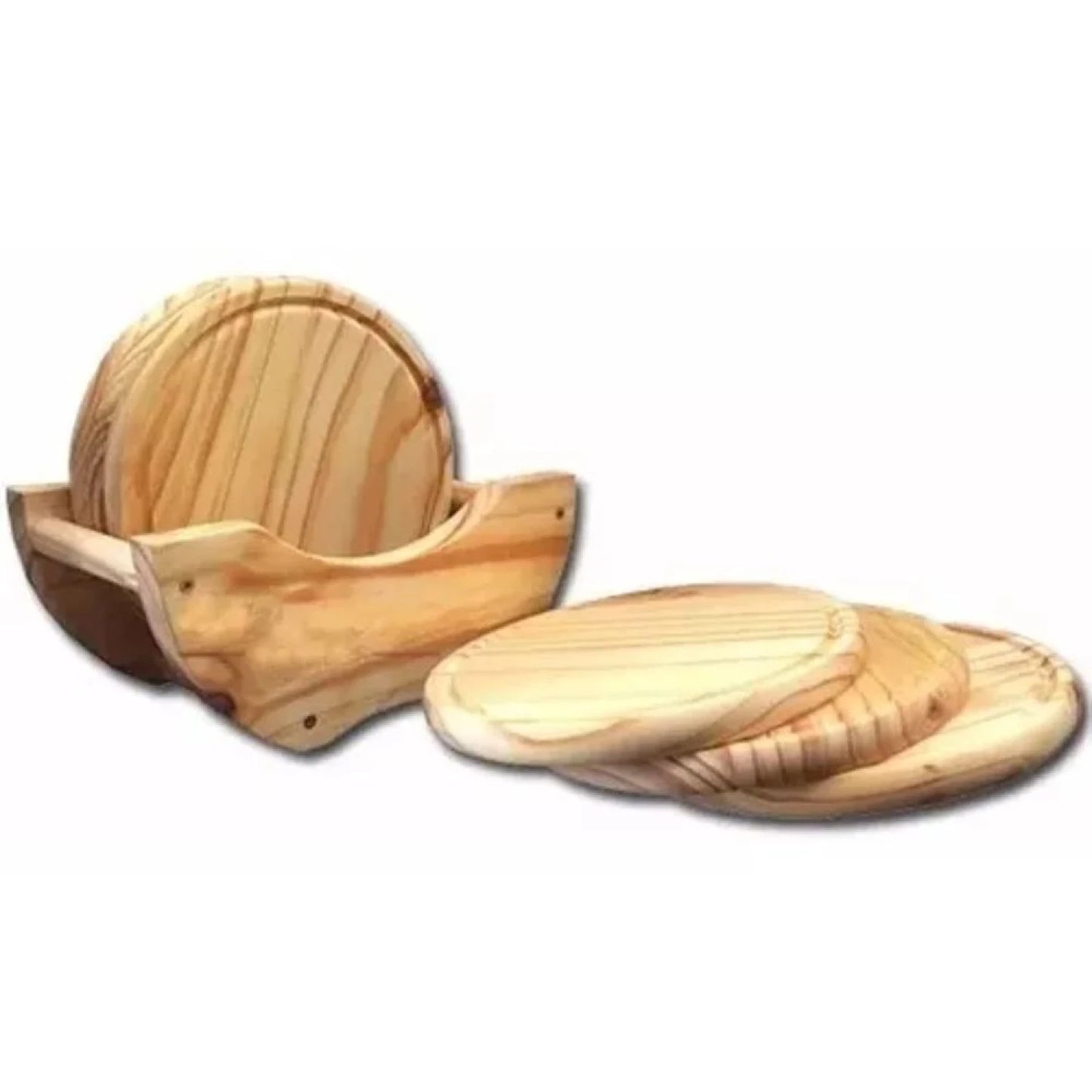 Set de platos de madera
