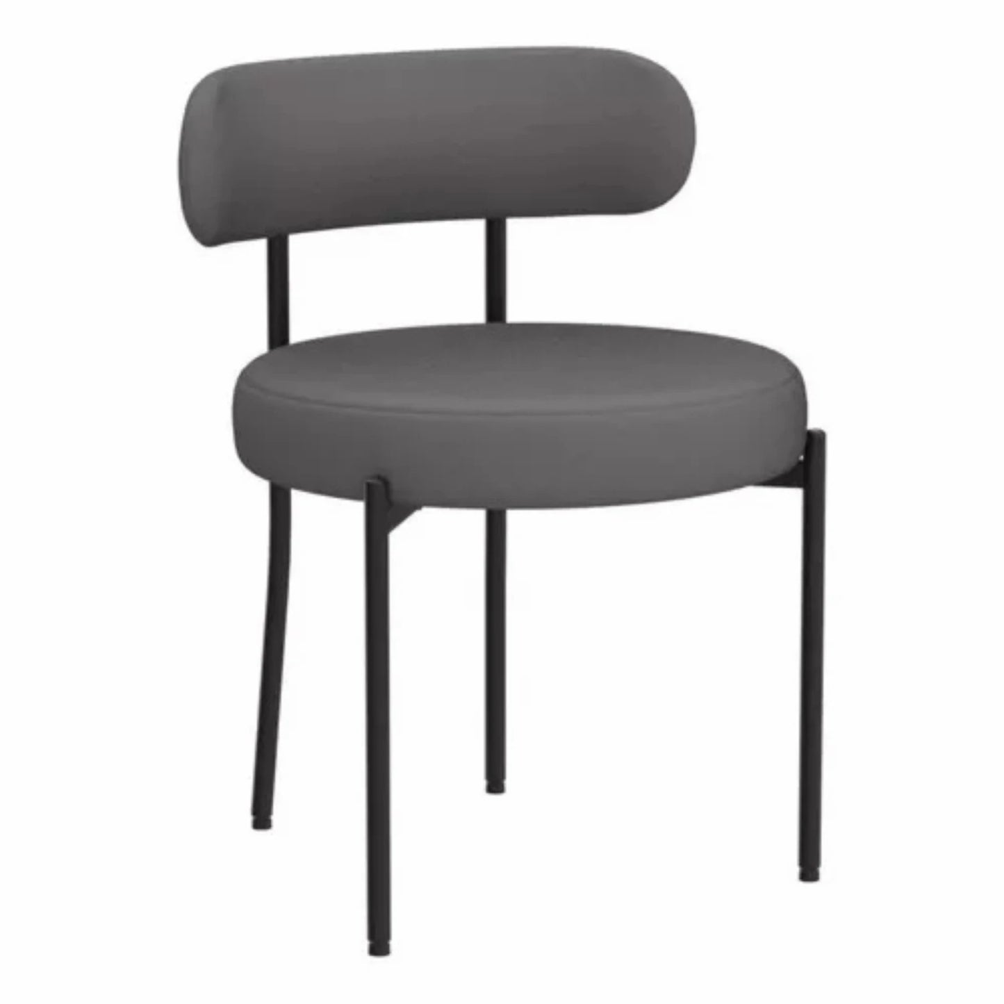 Silla Boucle Metal Y Tela - BLANCO