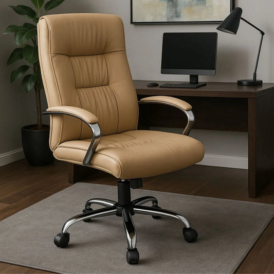 Silla De Oficina ErgoFlow Fusion - Beige