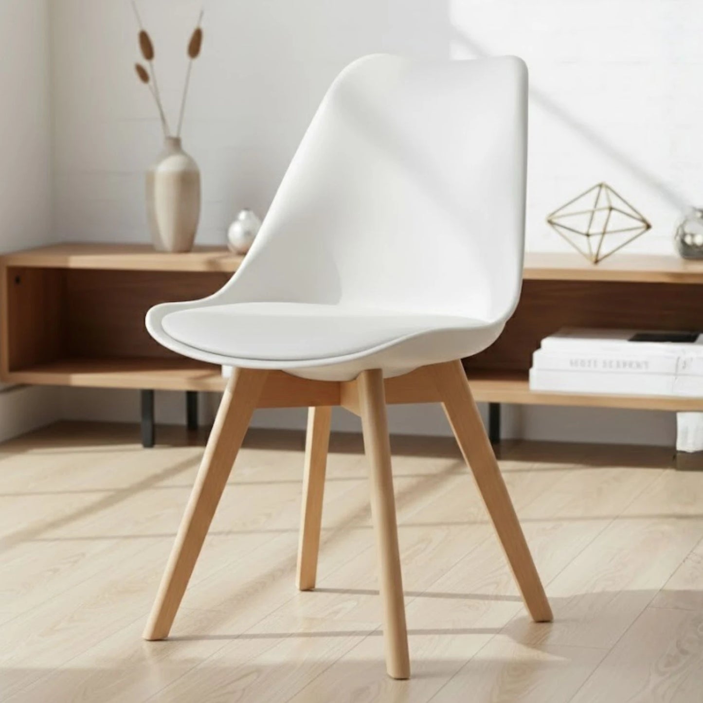 Silla Eames Tapizada - Negro