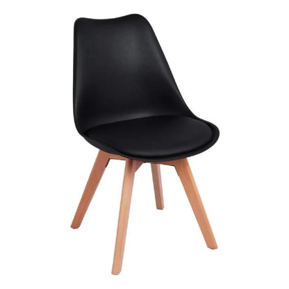 Silla Eames Tapizada - Negro