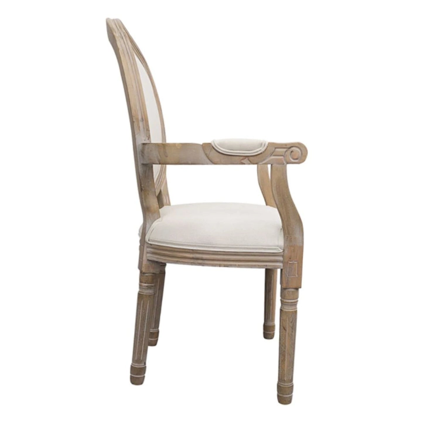 Silla Luis XV con posabrazos