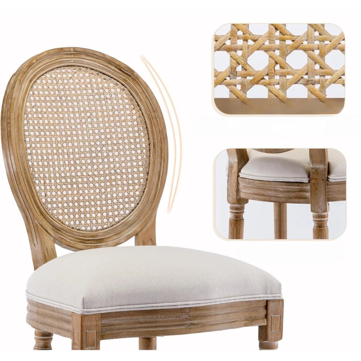 Silla Luis XV Esterillada
