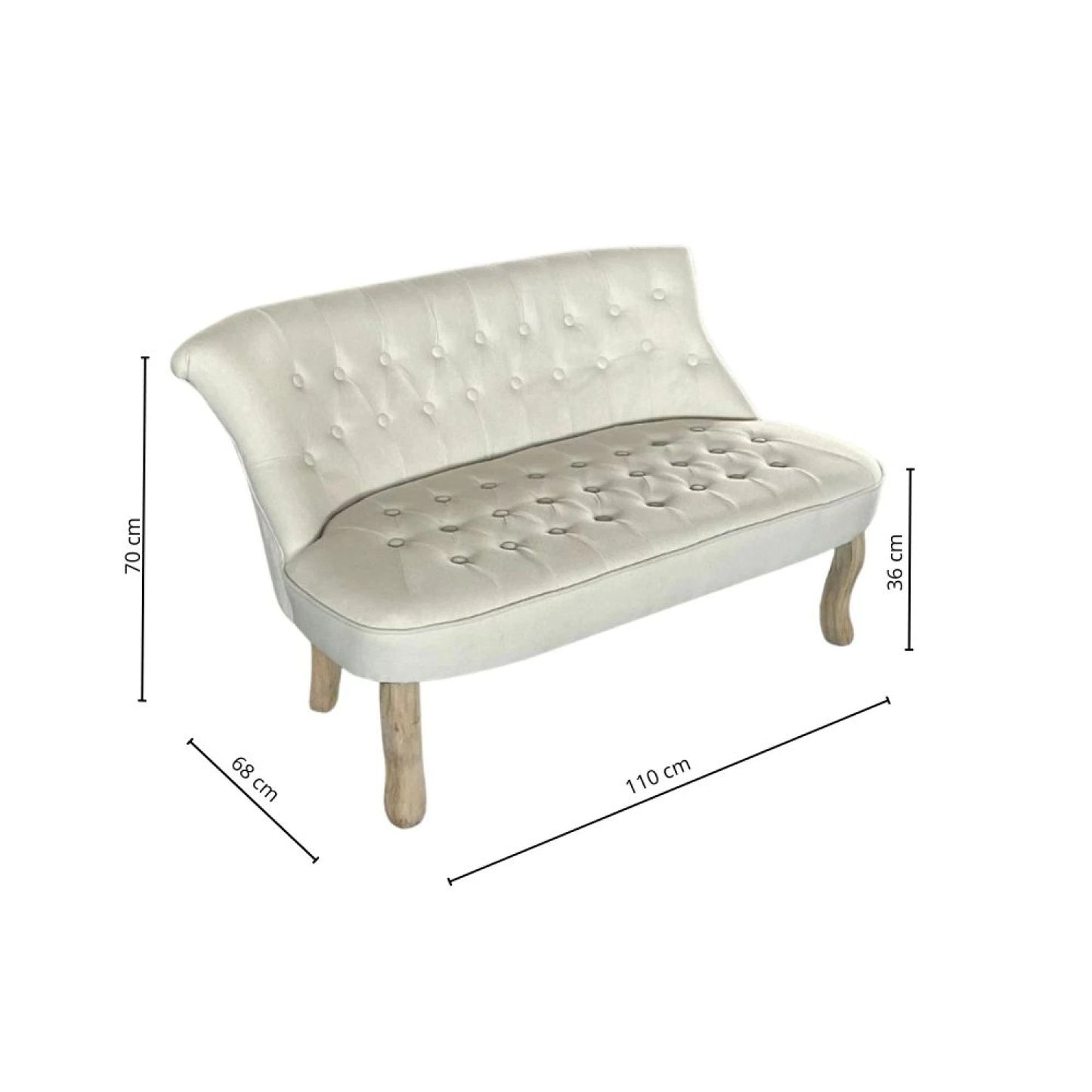 Sillon 2 cuerpos Luis XV