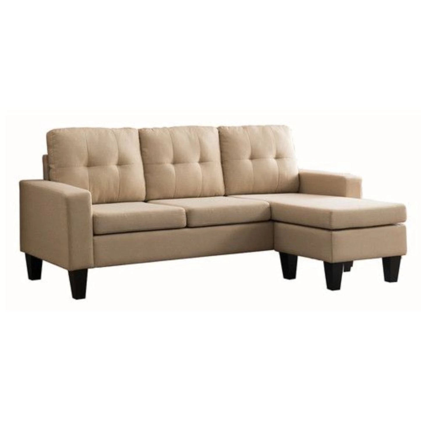 Sillon 3 cuerpos con chaise Herbie - GRIS
