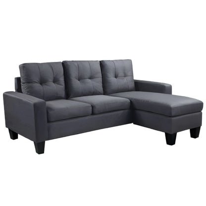 Sillon 3 cuerpos con chaise Herbie - GRIS
