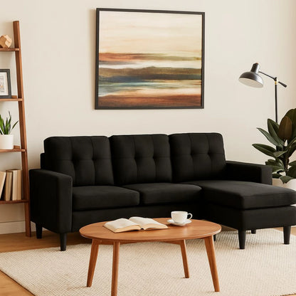 Sillon 3 cuerpos con chaise Herbie - GRIS