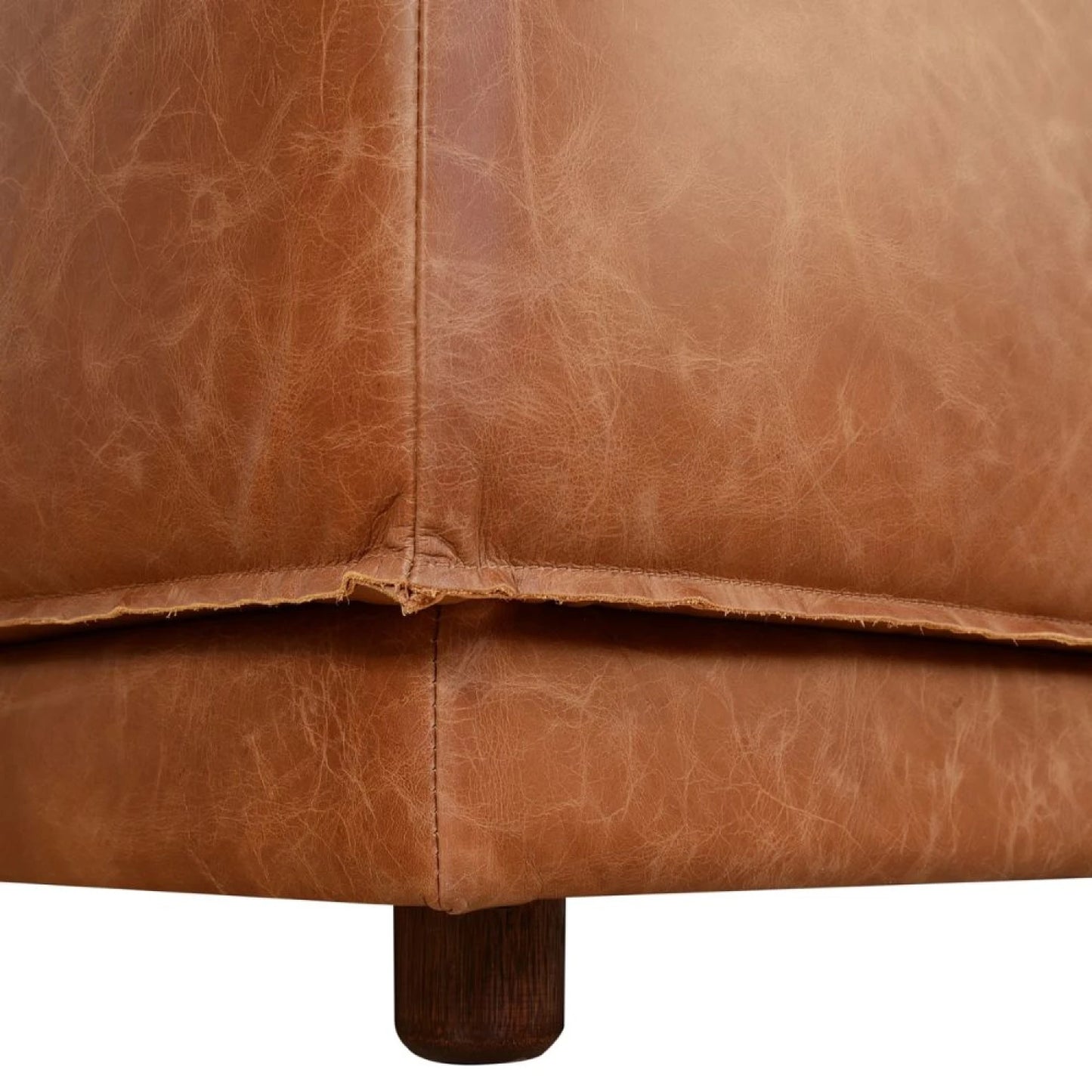 Sillon 3 cuerpos Cuero Natural Romeo