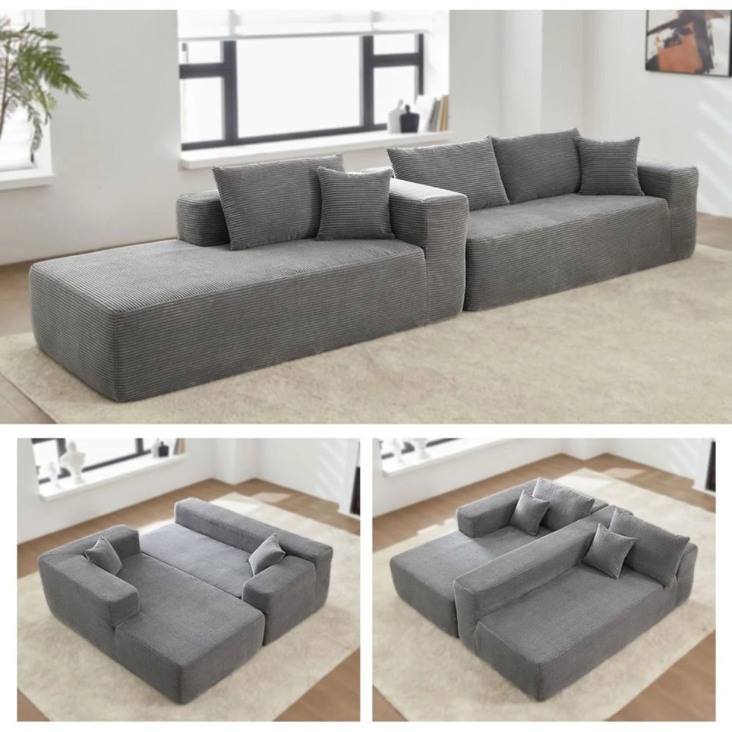 Sillon 3 Cuerpos SwiftLounge Con Chaise