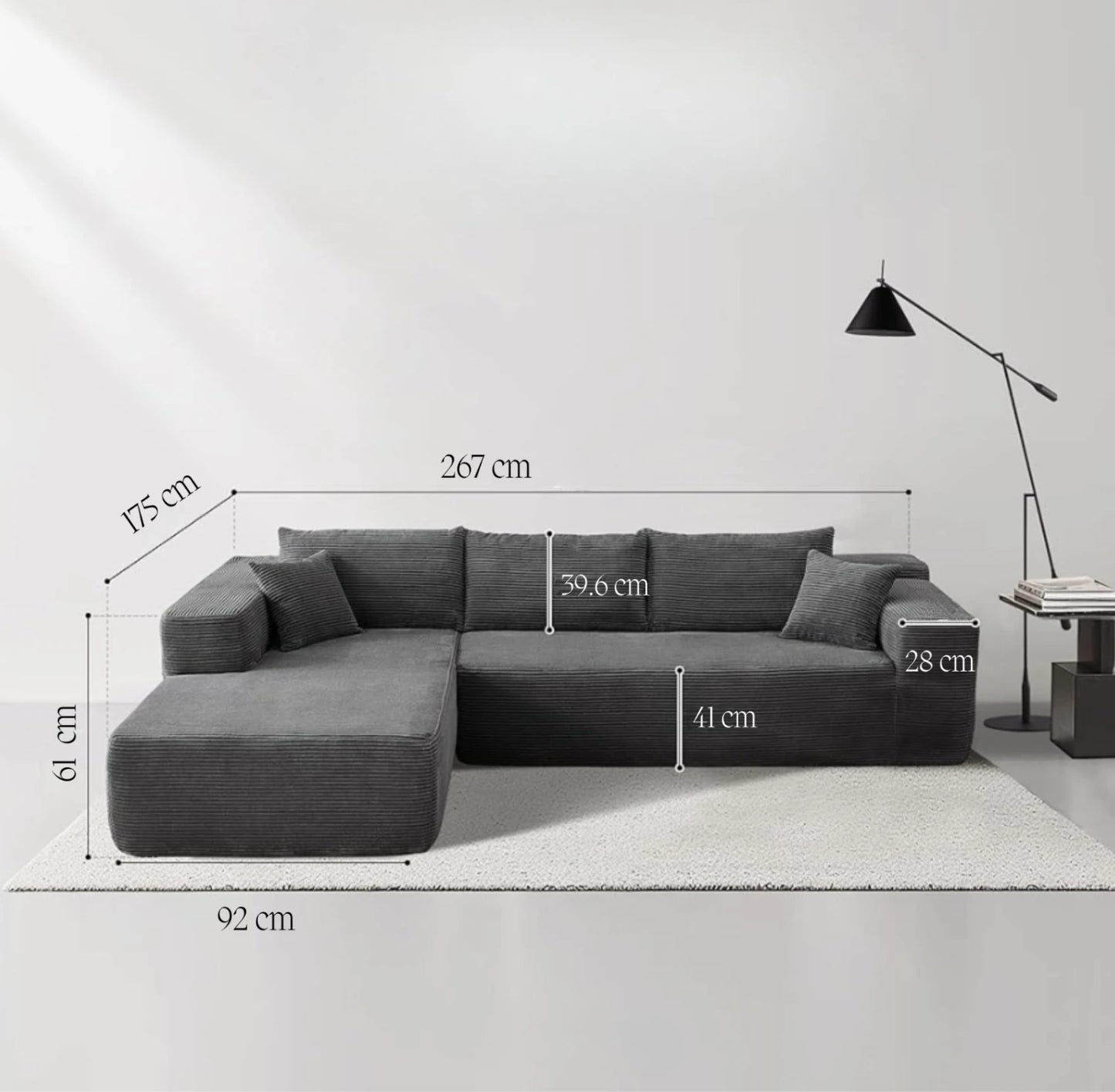 Sillon 3 Cuerpos SwiftLounge Con Chaise