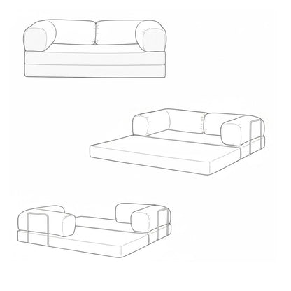 Sillón Cama 2 Cuerpos CloudNest - Gris