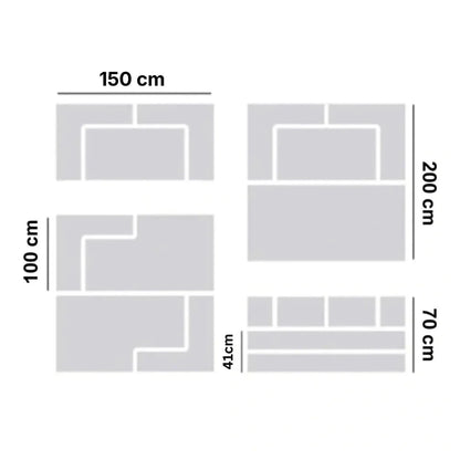 Sillón Cama 2 Cuerpos CloudNest - Gris