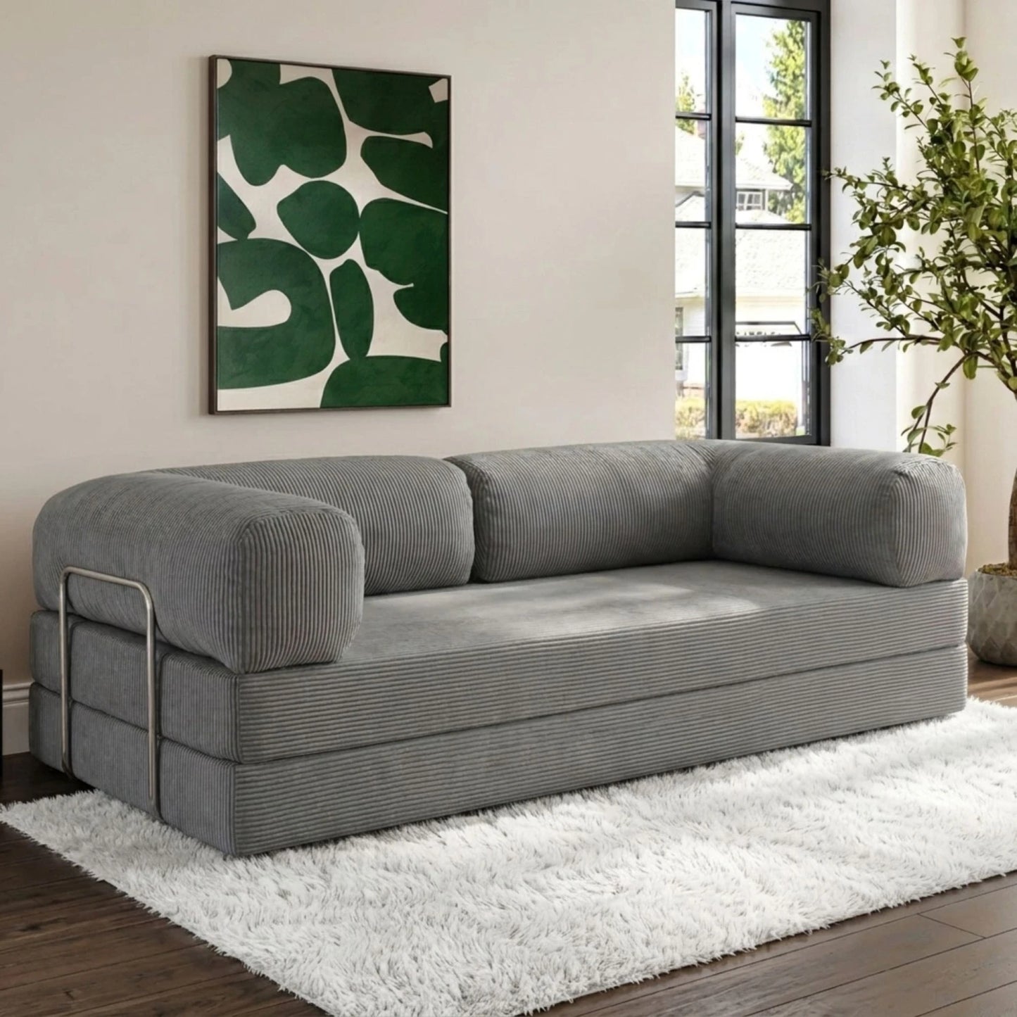 Sillón Cama 2 Cuerpos CloudNest - Gris