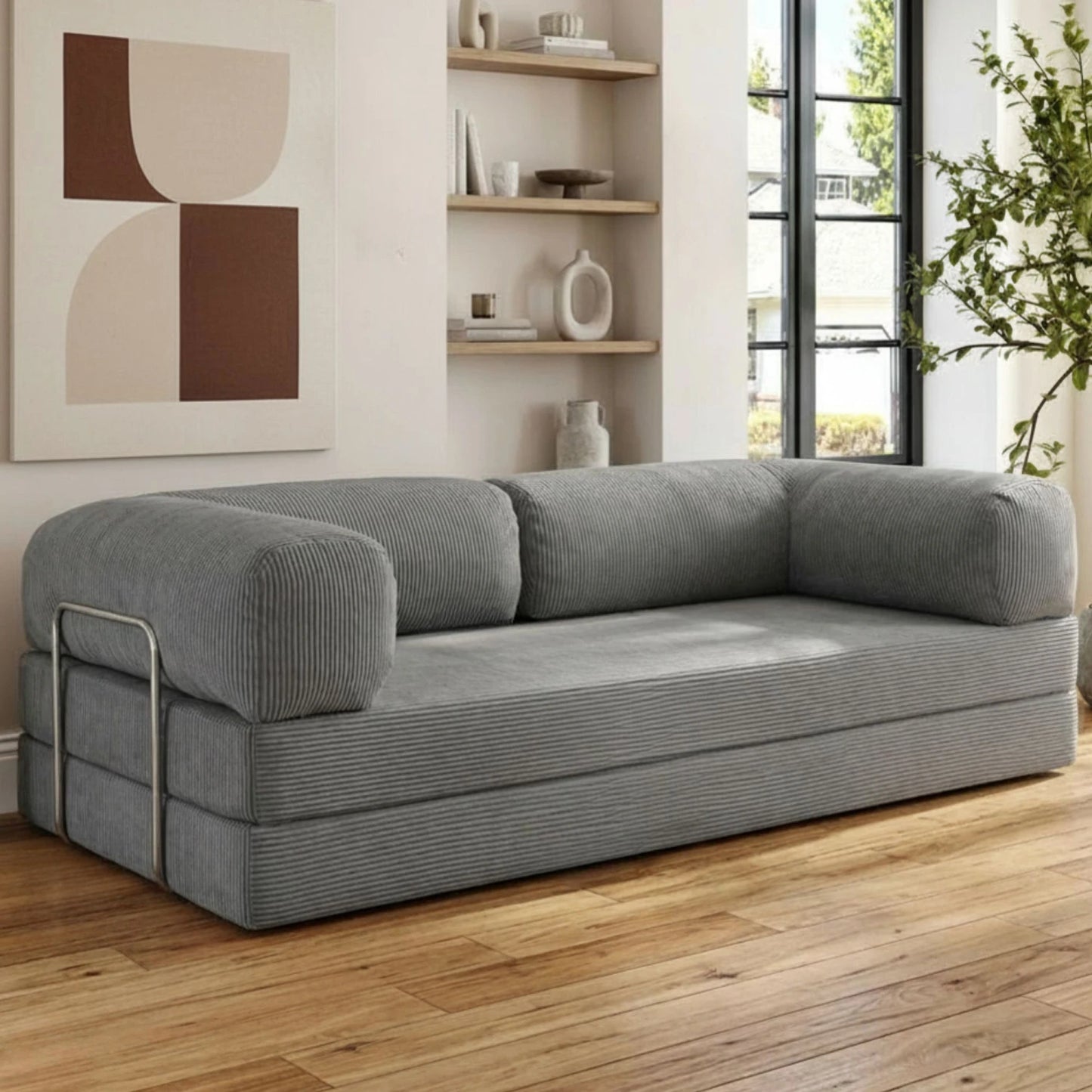 Sillón Cama 3 Cuerpos CloudNest - Gris