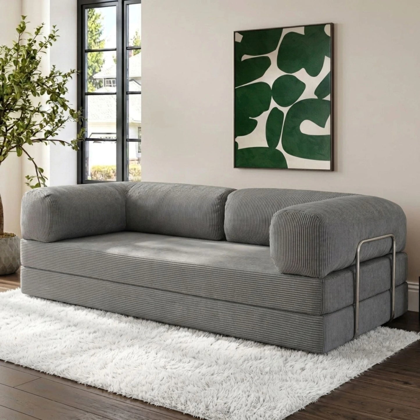 Sillón Cama 3 Cuerpos CloudNest - Gris