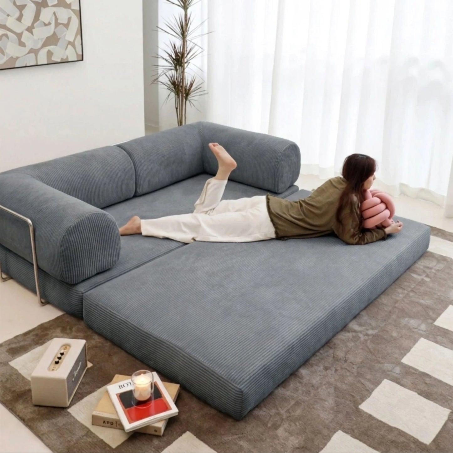 Sillón Cama 3 Cuerpos CloudNest - Gris