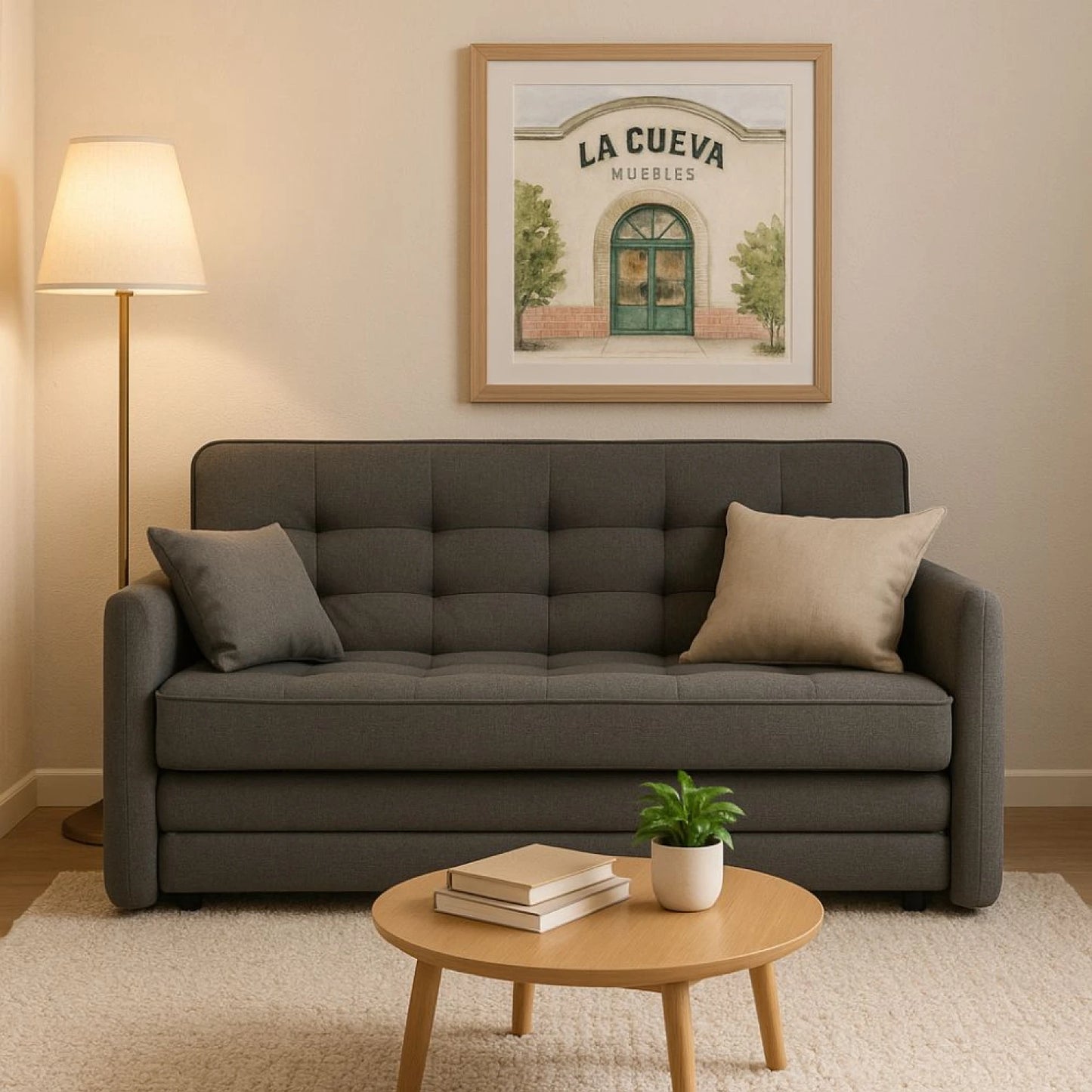 Sillon cama Madalena - Gris
