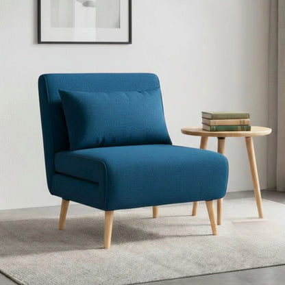 Sillon cama Trifold 1 cuerpo - Azul
