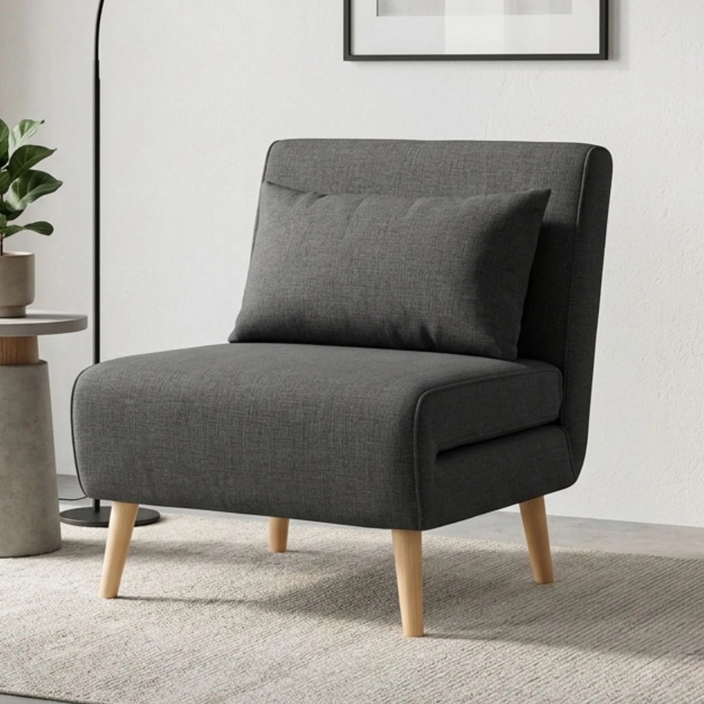Sillon cama Trifold 1 cuerpo - Azul