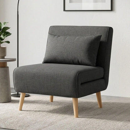 Sillon cama Trifold 1 cuerpo - Azul