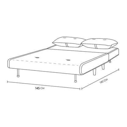 Sillon cama Trifold 2 cuerpos