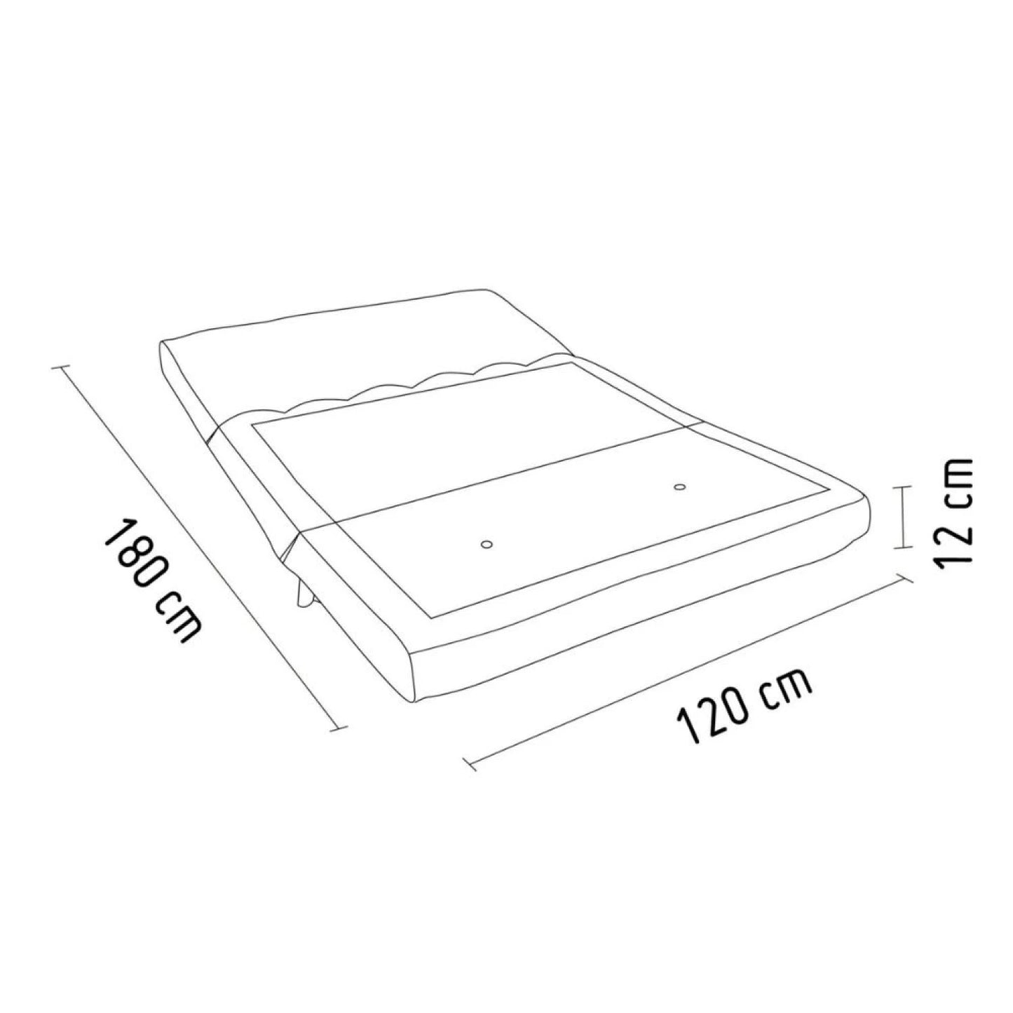 Sillon cama Trifold plaza y media