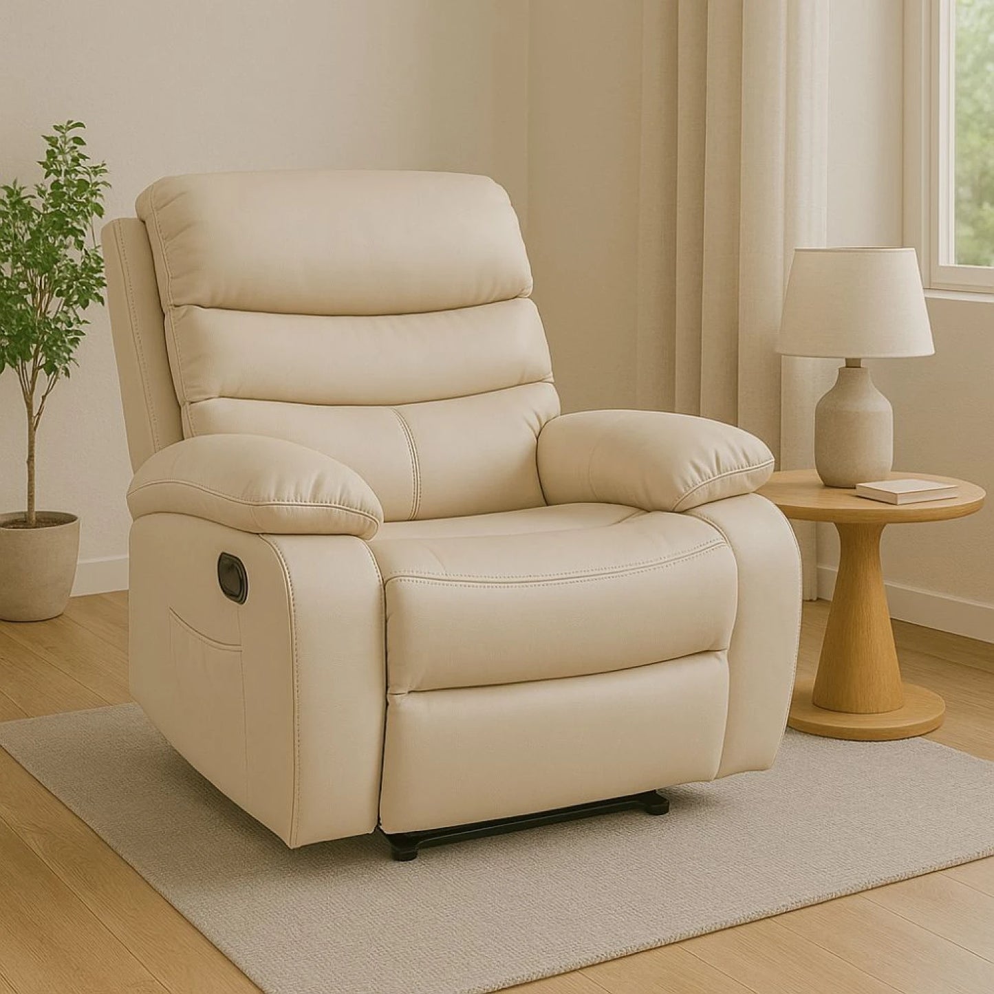 Sillon reclinable 1 cuerpo - Beige