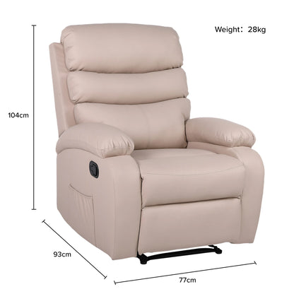 Sillon reclinable 1 cuerpo - Beige