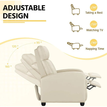 Sillon reclinable 1 cuerpo - Beige