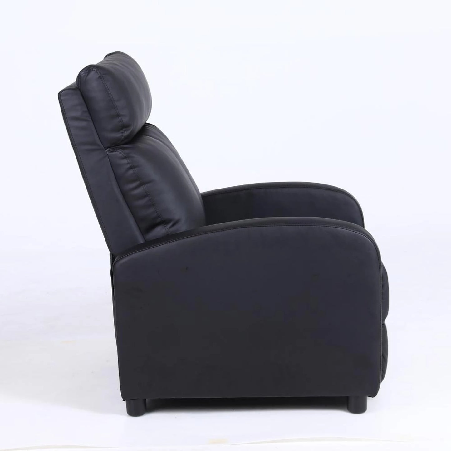 Sillon reclinable 1 cuerpo con masajeador y calefaccion - Negro