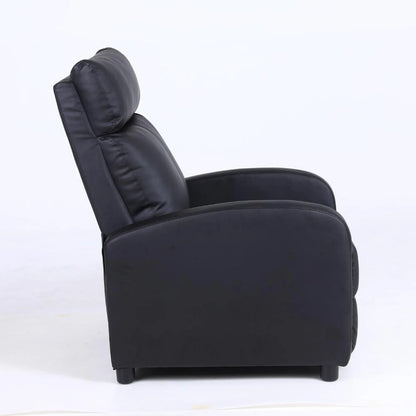 Sillon reclinable 1 cuerpo con masajeador y calefaccion - Negro