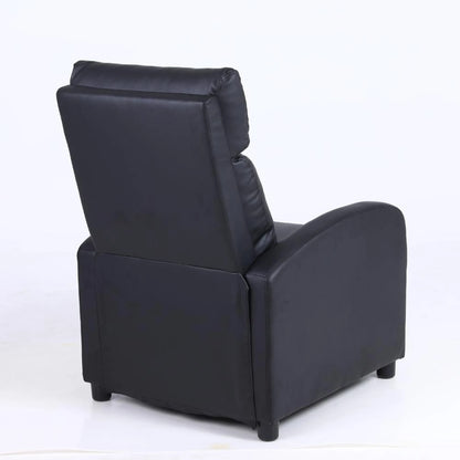 Sillon reclinable 1 cuerpo con masajeador y calefaccion - Negro