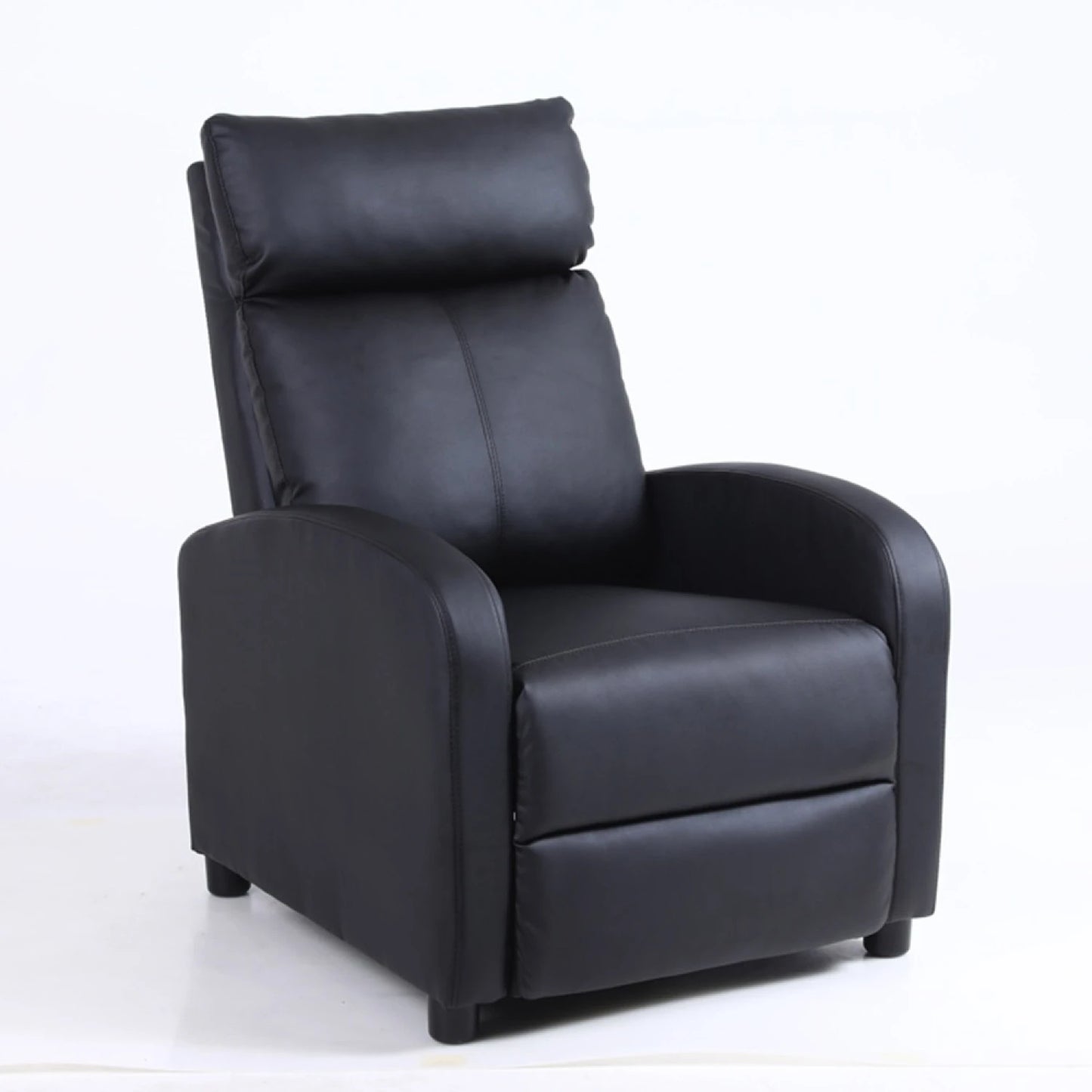 Sillon reclinable 1 cuerpo con masajeador y calefaccion - Negro