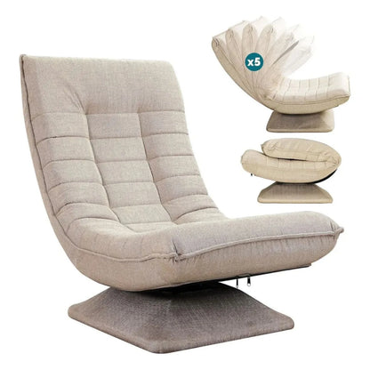 Sillon Reclinable Giratorio Aberdeen - Beige
