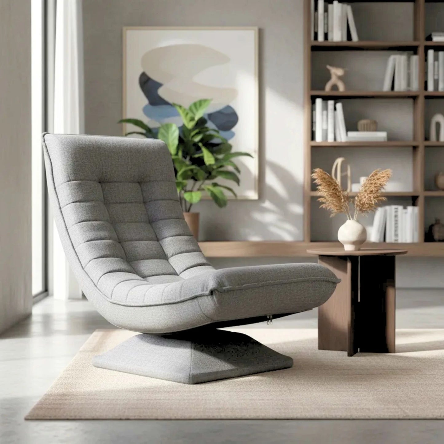Sillon Reclinable Giratorio Aberdeen - Beige