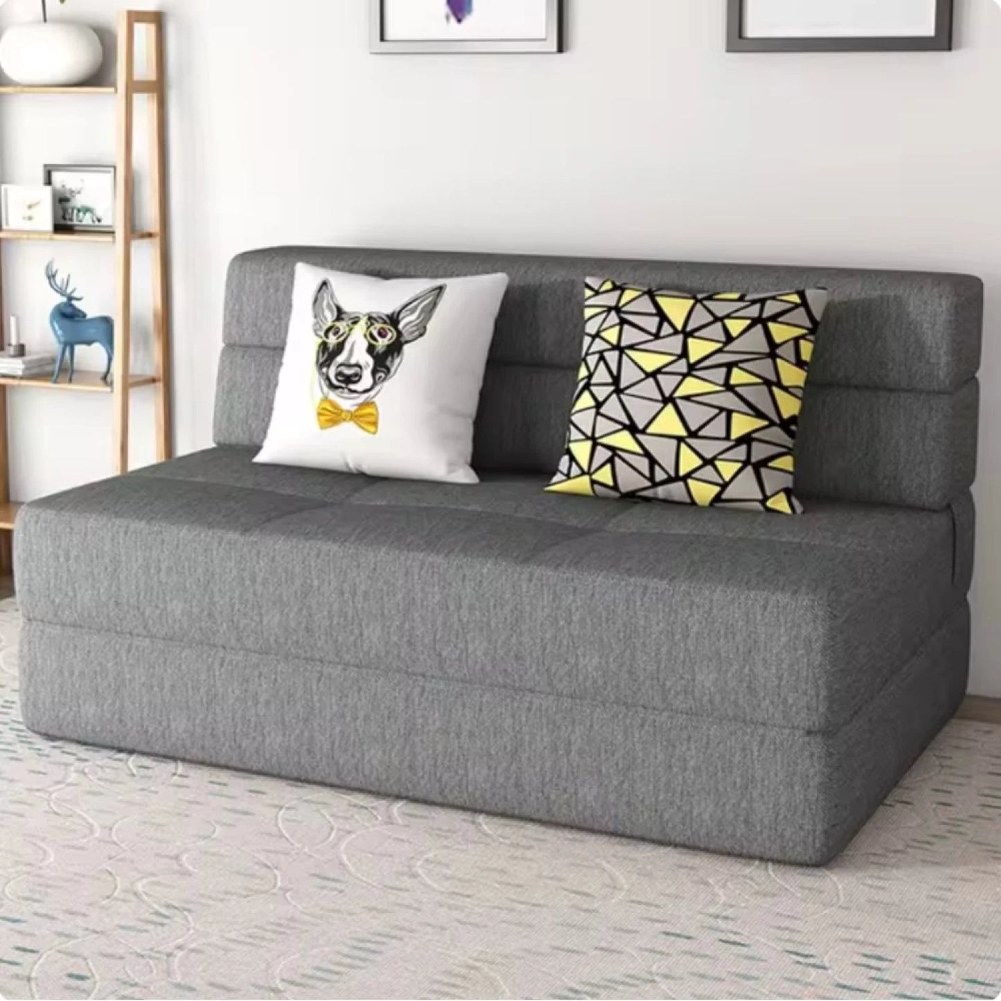 Sofa cama Foldie 2 cuerpos - Gris