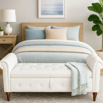 Sofa pie de cama baul - Gris oscuro