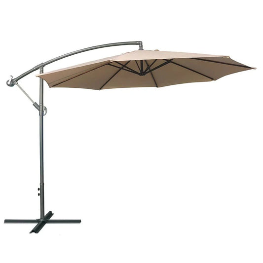 Sombrilla retractil Beige
