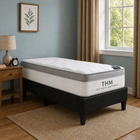 Sommier 1 Plaza 80x185 - Colchon THM Hybrid Rhodium