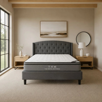 Sommier 1 plaza THM Hybrid Ruthenium con Respaldo 80X185