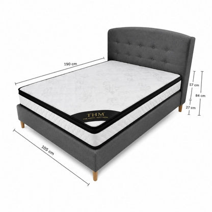 Sommier 1 Plaza THM Mercury Con Respaldo 80x185